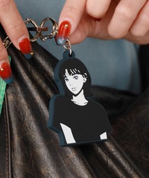 WBSB（ダブルビーエスビー）の「WBSB/ダブルビーエスビー×Hime/ヒメ WBSB girl rubber keychain&Sticker set キーチェーン＆ステッカーセット（キーホルダー）」