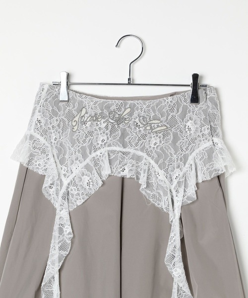3.3 Field Trip （3.3フィールドトリップ）の「3.3 Field Trip／レースフリルナイロンパンツ（その他パンツ・レディース・ブラック/グレー・FREE）」の17枚目の写真