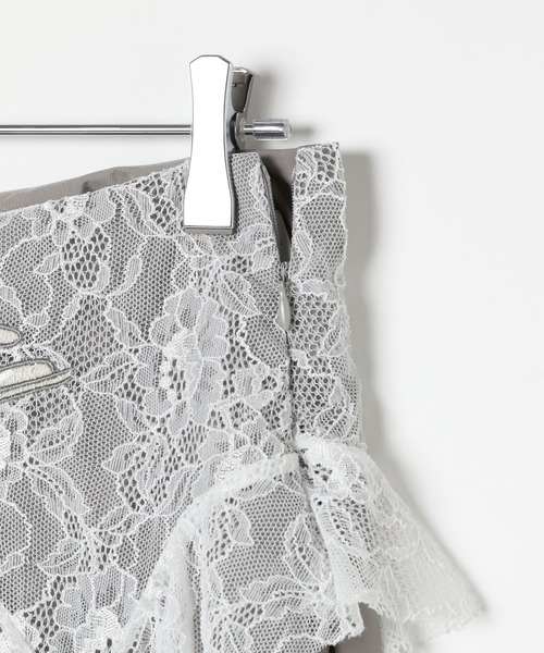 3.3 Field Trip （3.3フィールドトリップ）の「3.3 Field Trip／レースフリルナイロンパンツ（その他パンツ・レディース・ブラック/グレー・FREE）」の15枚目の写真