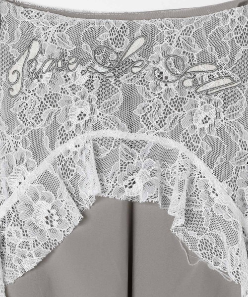 3.3 Field Trip （3.3フィールドトリップ）の「3.3 Field Trip／レースフリルナイロンパンツ（その他パンツ・レディース・ブラック/グレー・FREE）」の10枚目の写真