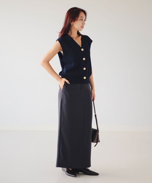 B:MING by BEAMS（ビーミングバイビームス）の「ノースリーブ ニット ベスト（ベスト・レディース・ネイビー/グレー・ONE SIZE）」の15枚目の写真