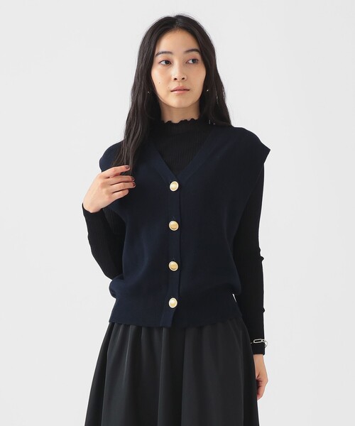 B:MING by BEAMS（ビーミングバイビームス）の「ノースリーブ ニット ベスト（ベスト・レディース・ネイビー/グレー・ONE SIZE）」の17枚目の写真