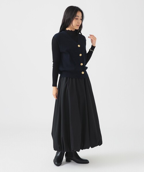 B:MING by BEAMS（ビーミングバイビームス）の「ノースリーブ ニット ベスト（ベスト・レディース・ネイビー/グレー・ONE SIZE）」の21枚目の写真