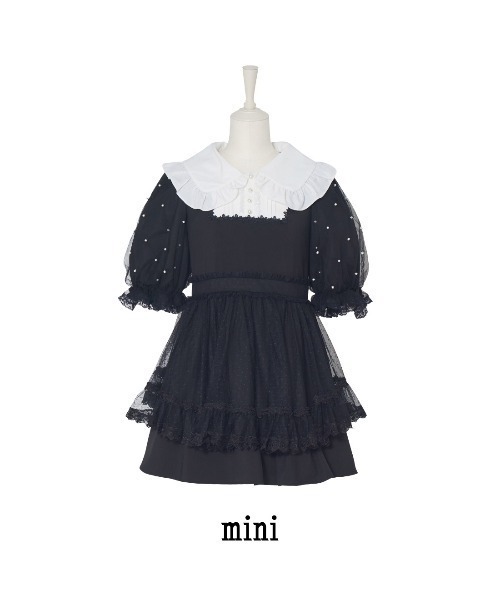 mellfy memory(メルフィーメモリー)の「Love to Dollワンピース(ワンピース・レディース・ブラック/ピンク・Mサイズ/long/Mサイズ/mini/Sサイズ/long/Sサイズ/mini)」の1枚目の写真