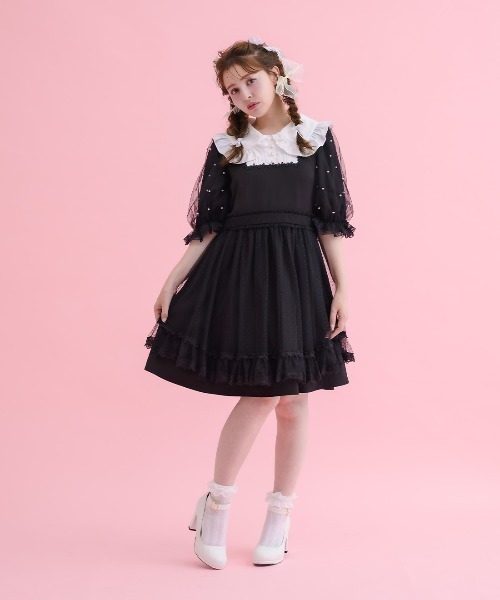 mellfy memory(メルフィーメモリー)の「Love to Dollワンピース(ワンピース・レディース・ブラック/ピンク・Mサイズ/long/Mサイズ/mini/Sサイズ/long/Sサイズ/mini)」の6枚目の写真