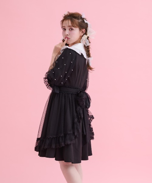 mellfy memory(メルフィーメモリー)の「Love to Dollワンピース(ワンピース・レディース・ブラック/ピンク・Mサイズ/long/Mサイズ/mini/Sサイズ/long/Sサイズ/mini)」の7枚目の写真