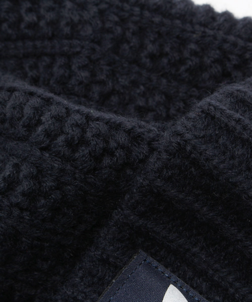 adidas Originals（アディダスオリジナルス）の「オリジナルスニット帽・ビーニー [HEAVY KNIT BEANIE]（ニットキャップ/ビーニー・メンズ・ブラック/ネイビー・FREE）」の6枚目の写真