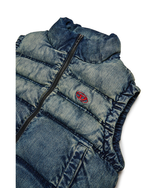 DIESEL(ディーゼル)の「キッズ パファーベスト JWMONSSL(その他アウター・キッズ・インディゴブルー・10Y/14Y/12Y/16Y/6Y/8Y/4Y)」の3枚目の写真