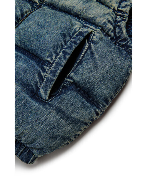 DIESEL(ディーゼル)の「キッズ パファーベスト JWMONSSL(その他アウター・キッズ・インディゴブルー・10Y/14Y/12Y/16Y/6Y/8Y/4Y)」の4枚目の写真