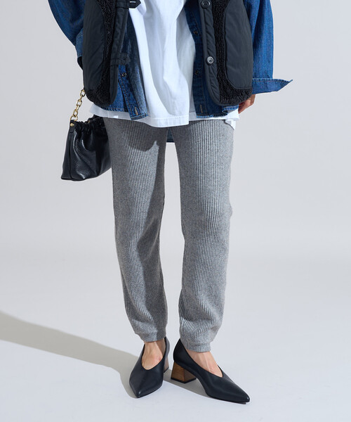 セール】限定展開 リブ ニットジョガーパンツ（その他パンツ