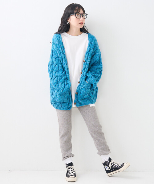 FREAK'S STORE(フリークスストア)の「限定展開 リブ ニットジョガーパンツ(その他パンツ・レディース・ブラック/オフホワイト/ライトグレー/チャコールグレー・フリ-)」の16枚目の写真