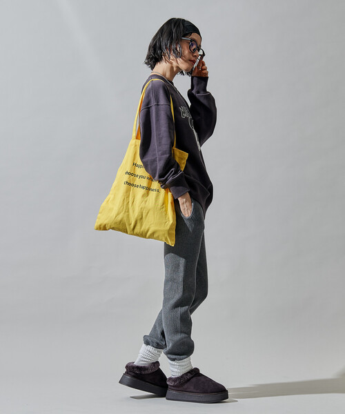 FREAK'S STORE(フリークスストア)の「限定展開 リブ ニットジョガーパンツ(その他パンツ・レディース・ブラック/オフホワイト/ライトグレー/チャコールグレー・フリ-)」の20枚目の写真