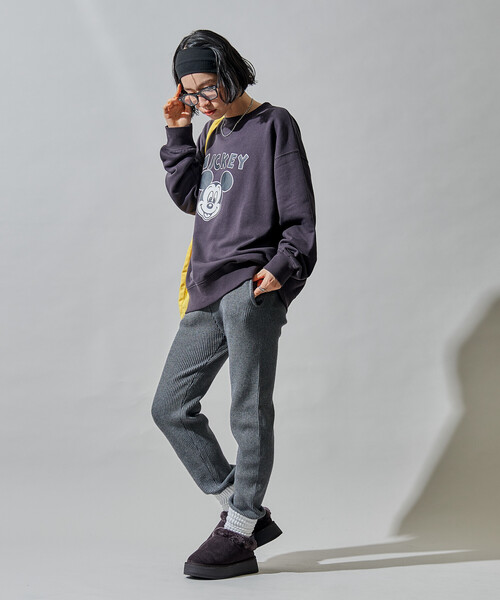 FREAK'S STORE(フリークスストア)の「限定展開 リブ ニットジョガーパンツ(その他パンツ・レディース・ブラック/オフホワイト/ライトグレー/チャコールグレー・フリ-)」の22枚目の写真