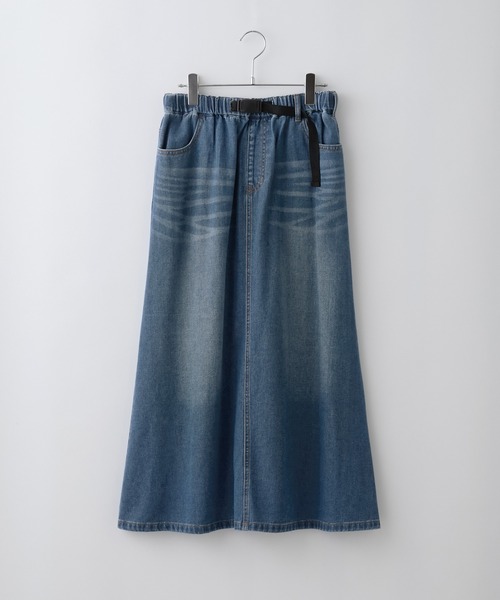 オゾンコミュニティ ヴィンテージ レインボーレースデニムロングスカート オゾンコミュニティ ヴィンテージ レインボーレースデニムロングスカート