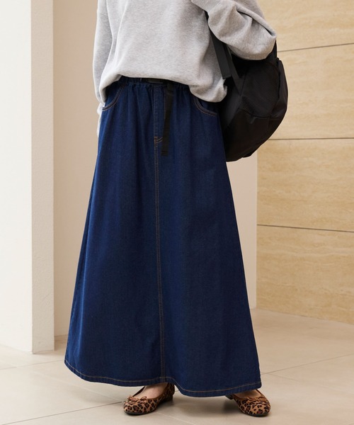 ヴィンテージライク クライミング ロングデニムスカート【THE CRAFT
