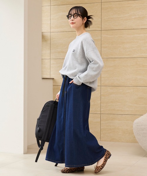 ヴィンテージライク クライミング ロングデニムスカート【THE CRAFT