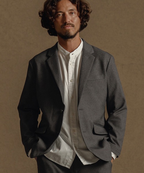 CALL&RESPONSE(コールアンドレスポンス)の「mj10886-テーラードジャケット-メランジツイル(テーラードジャケット・メンズ・チャコール/ブラウン・1/2/3/4)」の9枚目の写真