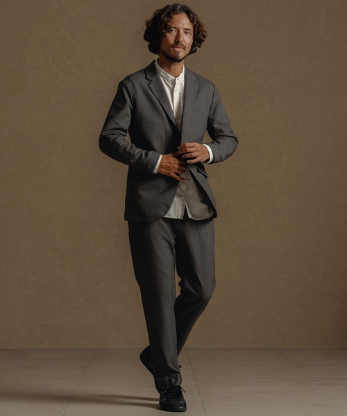 CALL&RESPONSE(コールアンドレスポンス)の「mj10886-テーラードジャケット-メランジツイル(テーラードジャケット・メンズ・チャコール/ブラウン・1/2/3/4)」の10枚目の写真