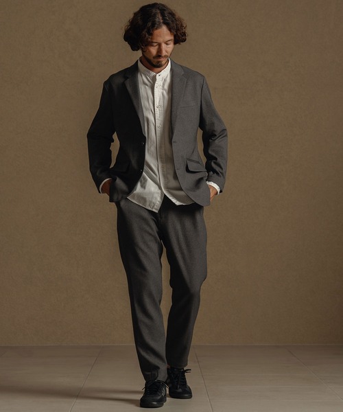 CALL&RESPONSE(コールアンドレスポンス)の「mj10886-テーラードジャケット-メランジツイル(テーラードジャケット・メンズ・チャコール/ブラウン・1/2/3/4)」の11枚目の写真