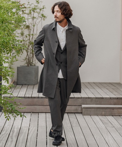 CALL&RESPONSE(コールアンドレスポンス)の「mj10886-テーラードジャケット-メランジツイル(テーラードジャケット・メンズ・チャコール/ブラウン・1/2/3/4)」の12枚目の写真