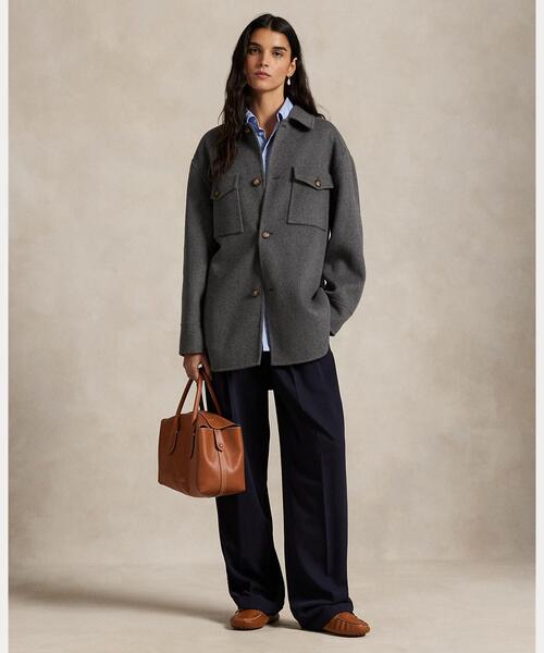 ダブルフェイスド ウール シャツ ジャケット（その他アウター）｜POLO