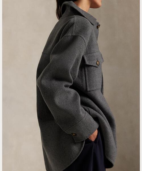 ダブルフェイスド ウール シャツ ジャケット（その他アウター）｜POLO