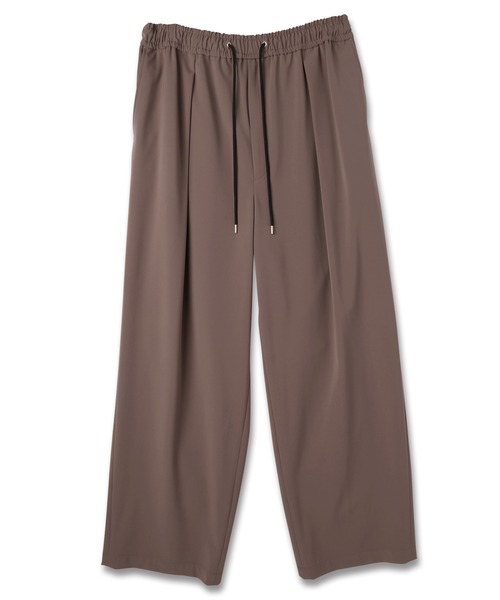 CULLNI(クルニ)の「Stretch Twill 1Tuck Drawstring Wide Pants(スラックス・メンズ・ブラック/ネイビー/アッシュブラウン・2/1/0)」の5枚目の写真