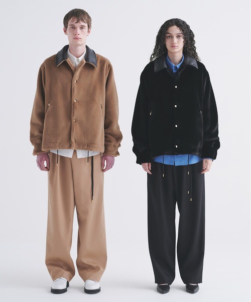 CULLNI(クルニ)の「Stretch Twill 1Tuck Drawstring Wide Pants(スラックス・メンズ・ブラック/ネイビー/アッシュブラウン・2/1/0)」の19枚目の写真