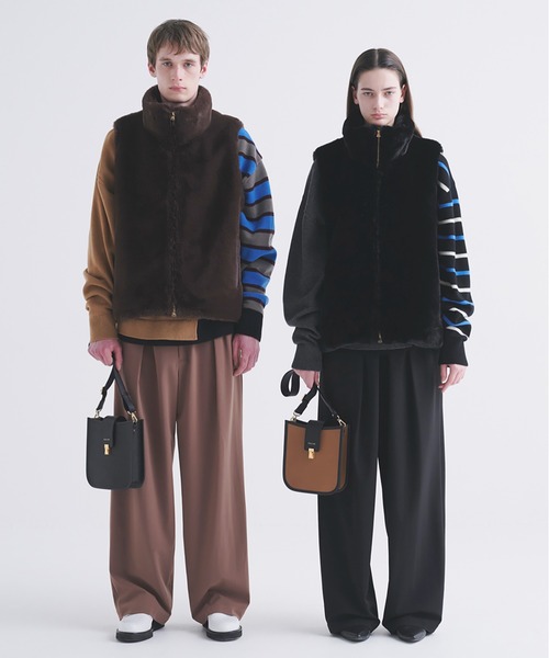 CULLNI(クルニ)の「Stretch Twill 1Tuck Drawstring Wide Pants(スラックス・メンズ・ブラック/ネイビー/アッシュブラウン・2/1/0)」の18枚目の写真