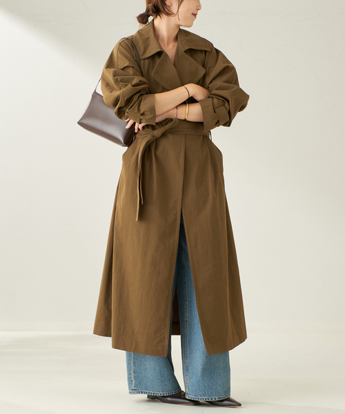 今期完売　美品　プラージュ plage トレンチコート プラージュ Plage 《追加予約》C/N TRENCH コート （ブラウン A