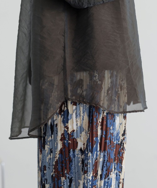 n'OrLABEL（ノアールレーベル）の「『シャンブレーシアーシャツ』（シャツ/ブラウス・レディース・ライトグレー/ブラック/ブラウン/グリーン・FREE）」の15枚目の写真