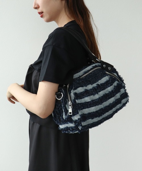 Cepica（セピカ）の「ボーダーデニムミニボストン（ボストンバッグ・レディース・ホワイト/グリーン・FREE）」の18枚目の写真