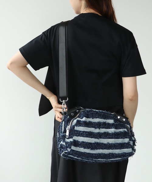 Cepica（セピカ）の「ボーダーデニムミニボストン（ボストンバッグ・レディース・ホワイト/グリーン・FREE）」の3枚目の写真