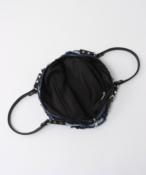 Cepica（セピカ）の「ボーダーデニムミニボストン（ボストンバッグ・レディース・ホワイト/グリーン・FREE）」の12枚目の写真