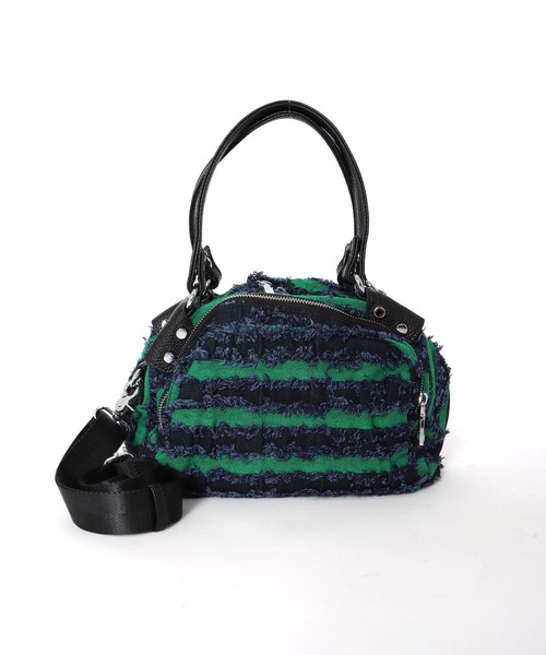 Cepica（セピカ）の「ボーダーデニムミニボストン（ボストンバッグ・レディース・ホワイト/グリーン・FREE）」の16枚目の写真