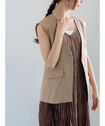 麻調Yカラージレ