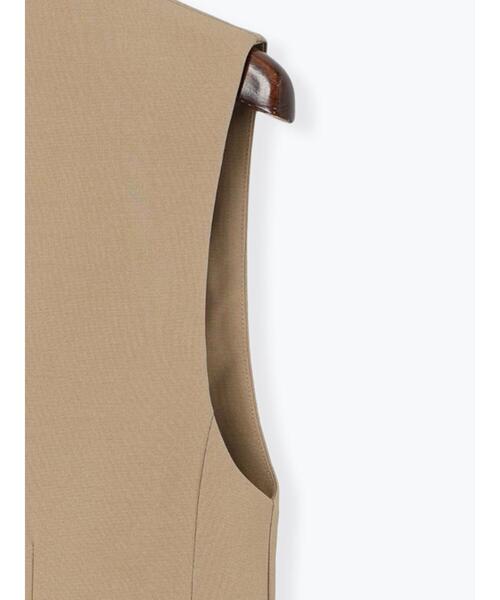 Te chichi（テチチ）の「麻調Yカラージレ（ベスト・レディース・ベージュ/チャコールグレー・F）」の18枚目の写真