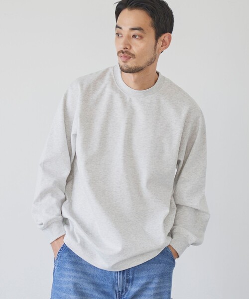 coen（コーエン）の「クリーンプラスロングスリーブTシャツ【抗菌防臭、防汚（食品汚れ）、UVカット】（Tシャツ/カットソー・メンズ・オレンジ系その他/ブラック/ライトグレー/ホワイト・S/M/L/XL）」の3枚目の写真