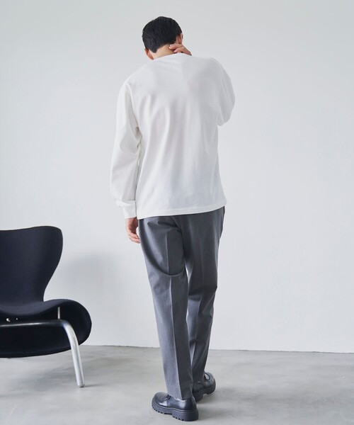 coen（コーエン）の「クリーンプラスロングスリーブTシャツ【抗菌防臭、防汚（食品汚れ）、UVカット】（Tシャツ/カットソー・メンズ・オレンジ系その他/ブラック/ライトグレー/ホワイト・S/M/L/XL）」の10枚目の写真