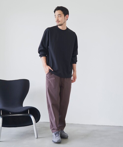 coen（コーエン）の「クリーンプラスロングスリーブTシャツ【抗菌防臭、防汚（食品汚れ）、UVカット】（Tシャツ/カットソー・メンズ・オレンジ系その他/ブラック/ライトグレー/ホワイト・S/M/L/XL）」の11枚目の写真