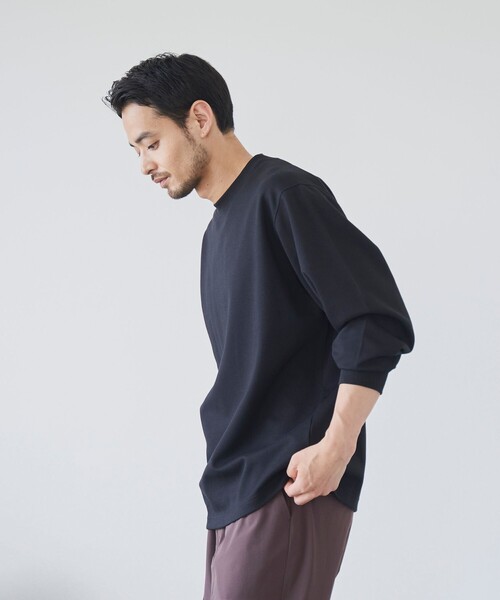 coen（コーエン）の「クリーンプラスロングスリーブTシャツ【抗菌防臭、防汚（食品汚れ）、UVカット】（Tシャツ/カットソー・メンズ・オレンジ系その他/ブラック/ライトグレー/ホワイト・S/M/L/XL）」の21枚目の写真