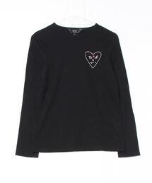 agnes b. - フランス製 old agnes b. 肩スナップボタン ニットソー カットソー black Swing short-sleeve cotton snap cardigan