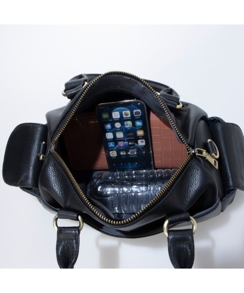 Tomieco(トミエコ)の「LEATHER ショルダーバッグ 本革 2way バッグ(ショルダーバッグ・レディース・グレー系その他/ブラック/ベージュ/ブラウン・FREE)」の13枚目の写真