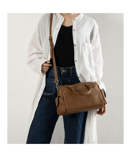 Tomieco(トミエコ)の「LEATHER ショルダーバッグ 本革 2way バッグ(ショルダーバッグ・レディース・グレー系その他/ブラック/ベージュ/ブラウン・FREE)」の16枚目の写真