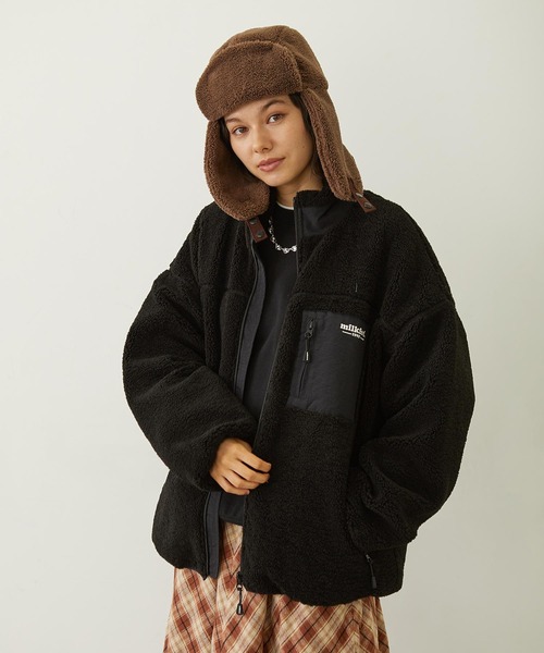 MILKFED.(ミルクフェド)の「BOA FLIGHT CAP(ハット・レディース・グレー/オフホワイト/ブラウン・ONE SIZE)」の15枚目の写真