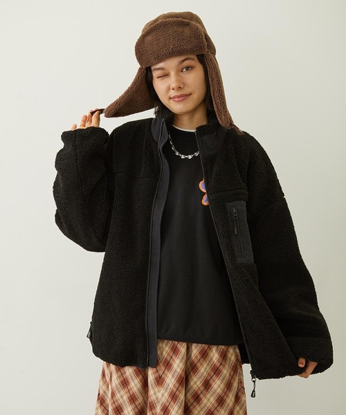 MILKFED.(ミルクフェド)の「BOA FLIGHT CAP(ハット・レディース・グレー/オフホワイト/ブラウン・ONE SIZE)」の19枚目の写真