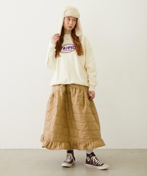 MILKFED.(ミルクフェド)の「BOA FLIGHT CAP(ハット・レディース・グレー/オフホワイト/ブラウン・ONE SIZE)」の12枚目の写真