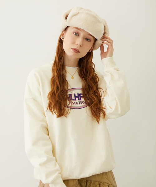 MILKFED.(ミルクフェド)の「BOA FLIGHT CAP(ハット・レディース・グレー/オフホワイト/ブラウン・ONE SIZE)」の10枚目の写真