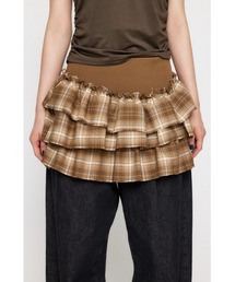 CHECK FRILL スカート