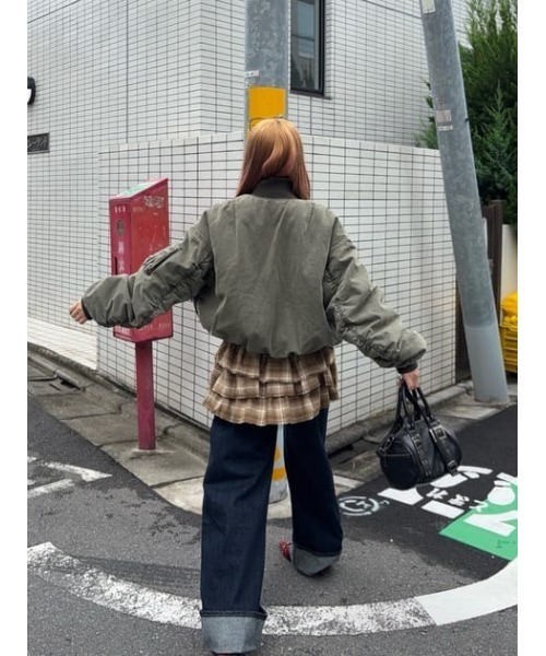 LAGUA GEM（ラグアジェム）の「CHECK FRILL スカート（スカート・レディース・ブラック/ベージュ・SMALL/MEDIUM）」の15枚目の写真